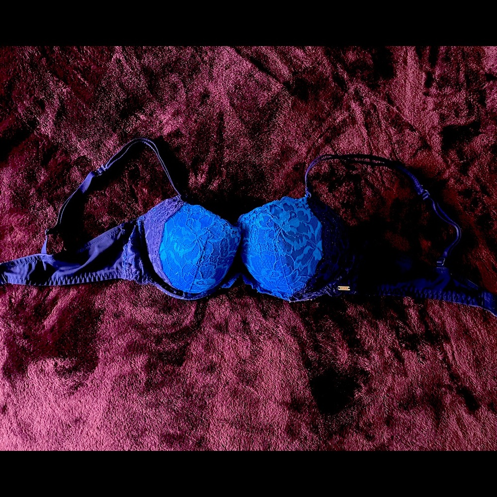 Size 36C Royal and Dark Blue PINK Bra